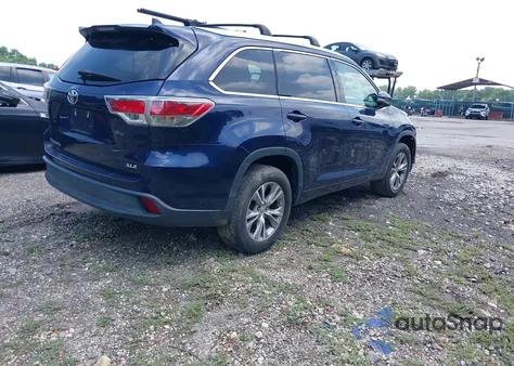 2015 Toyota Highlander Xle from USA, damaged, VIN 5TDKKRFH7FS066426